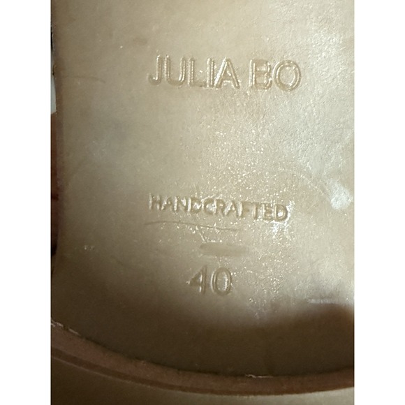 Julia Bo Cut Out‎ Oxfords NASSAU 9 (10) 40 Navy Blue Leather Handcrafted $185 - Picture 8 of 9